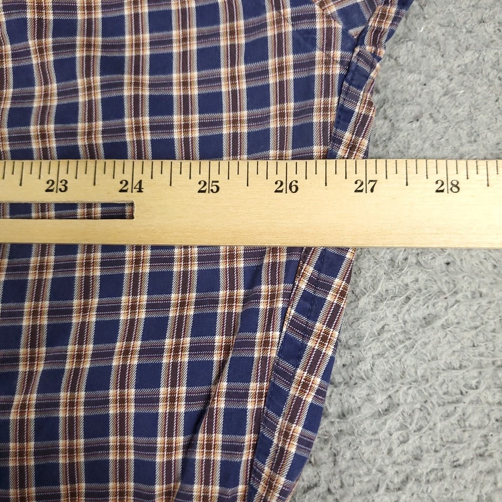 Peter Millar Shirt Mens Size XL Blue Plaid Casual Button Up Long Sleeve - Picture 5 of 6